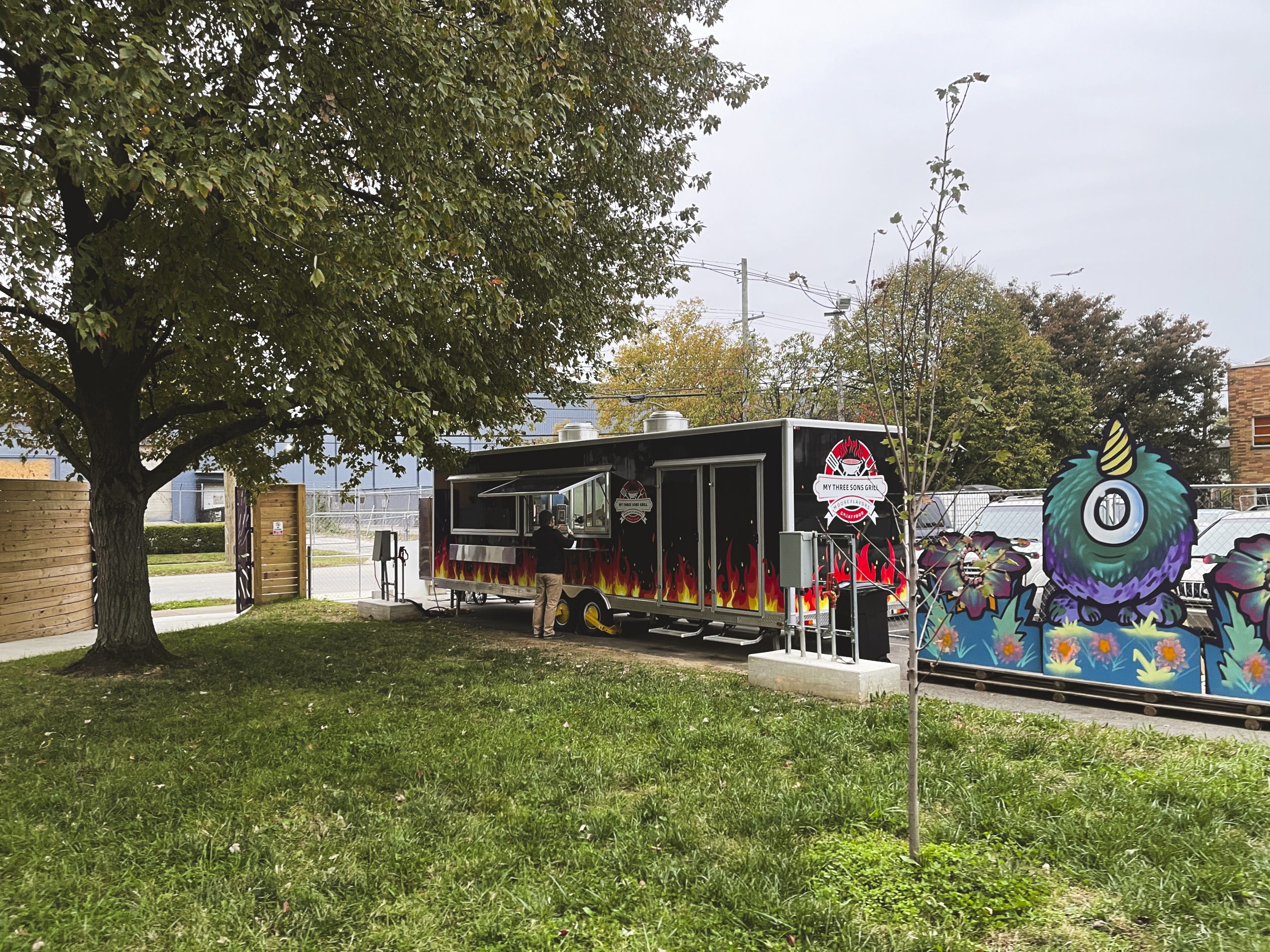 Food trucks at Jubilee Field