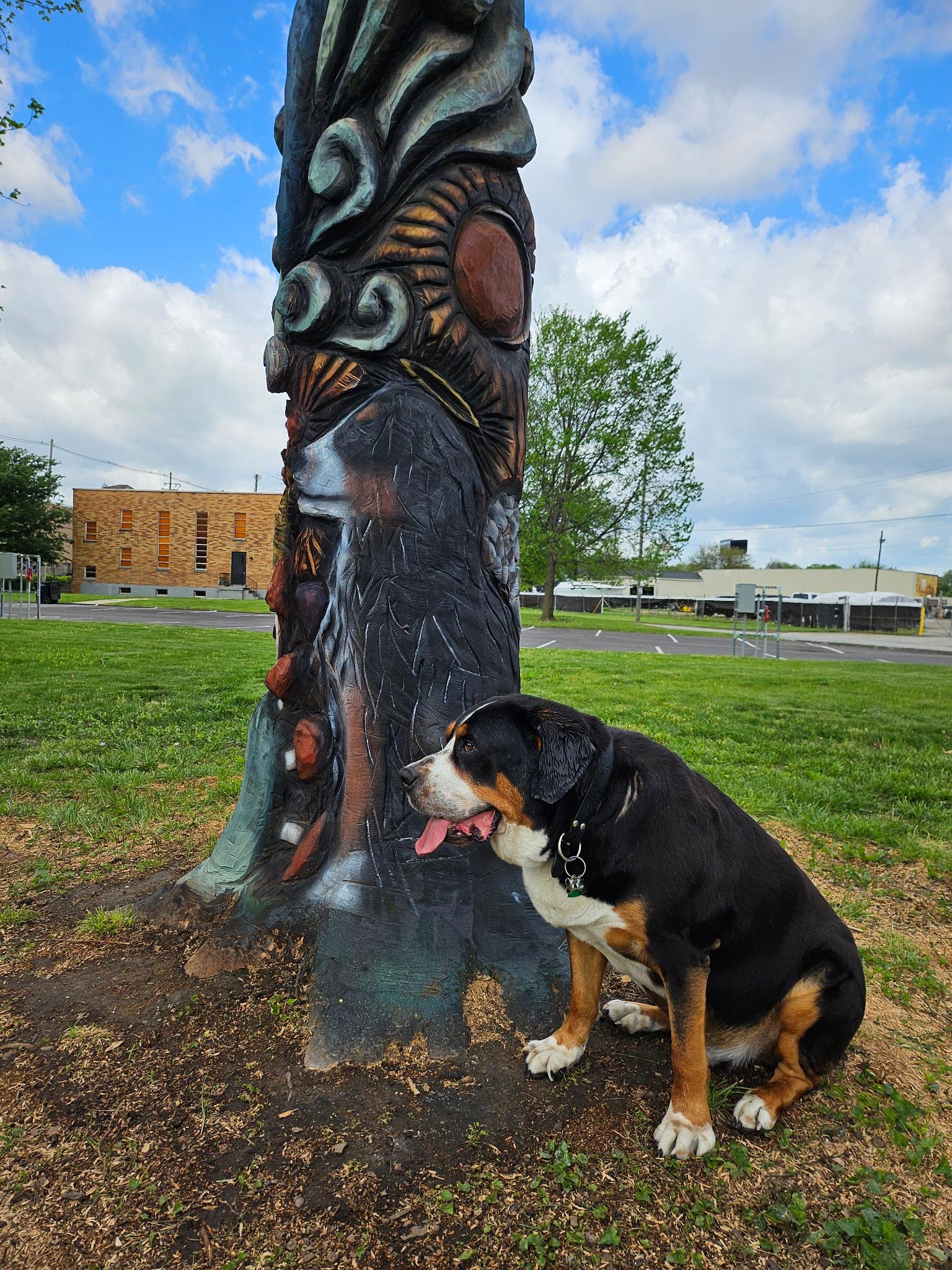 Art sculpture at Jubilee Field with Koa